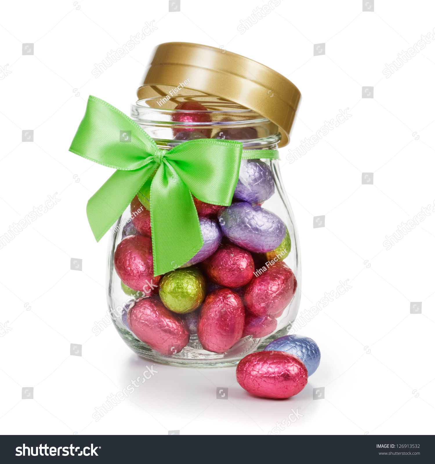 Download Open Glass Jar Full Chocolate Candy Stock Photo Edit Now 126913532 Yellowimages Mockups