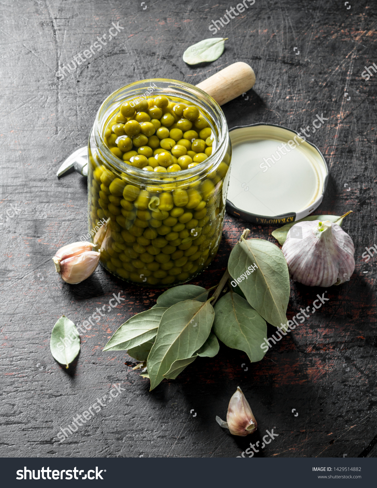 Download Open Glass Jar Green Peas On Stock Photo Edit Now 1429514882 PSD Mockup Templates