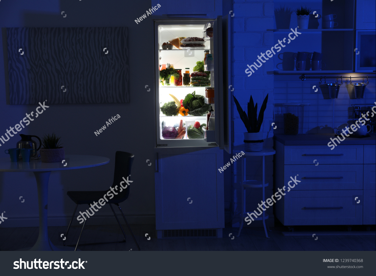 night light walk in fridge