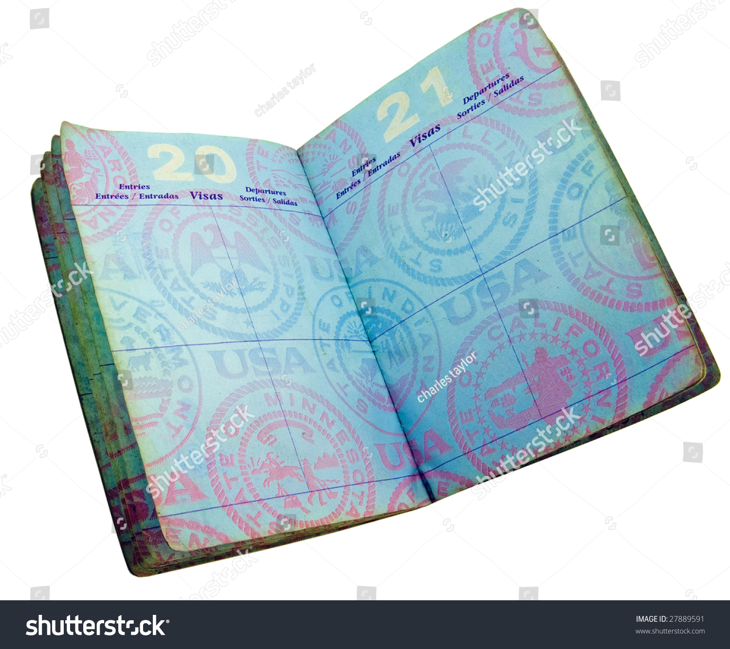 Open Us Passport Stock Photo 27889591 - Shutterstock