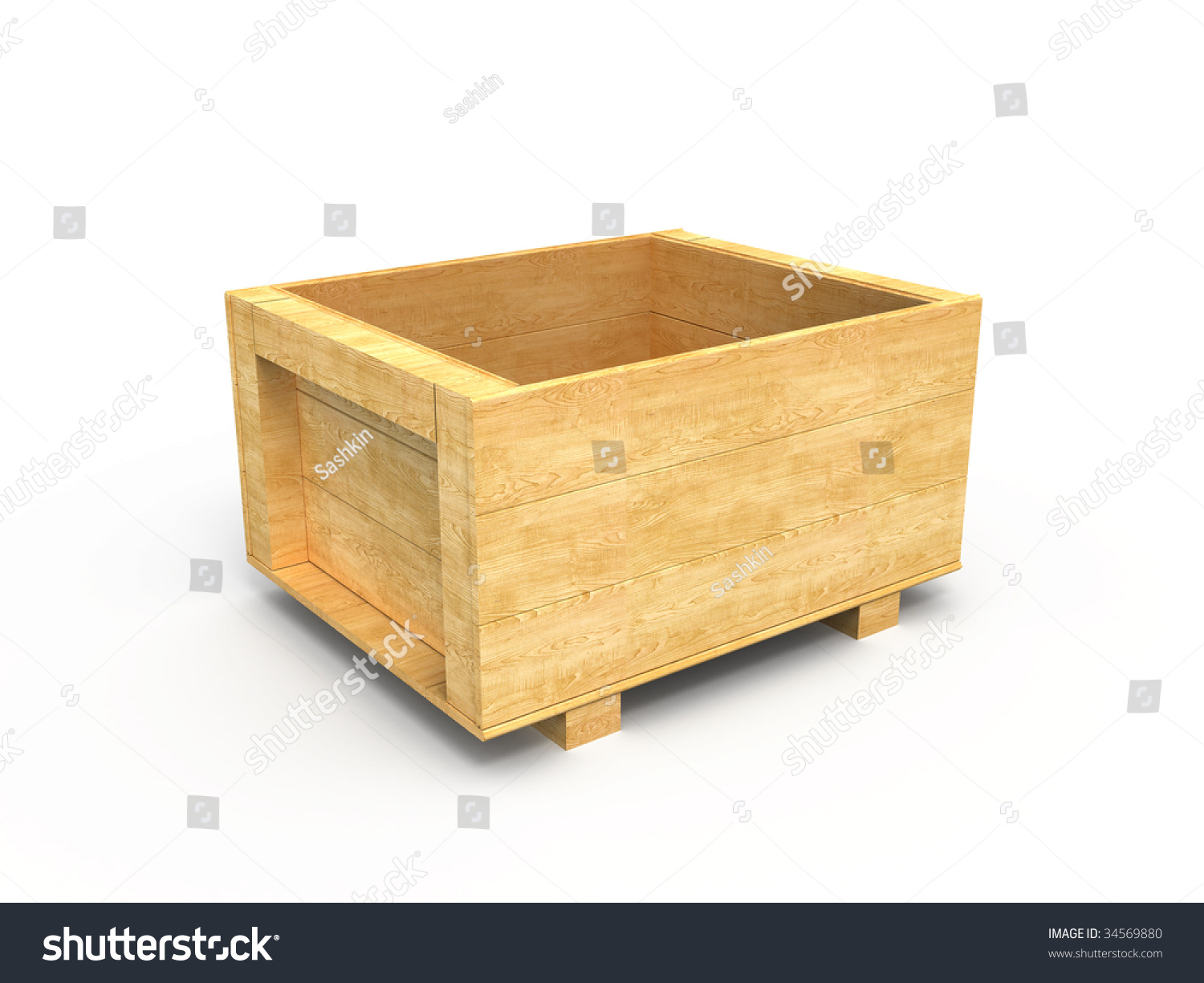 Open Wooden Crate Stock Illustration 34569880 Open Wooden Crate Stock Illustration 34569880