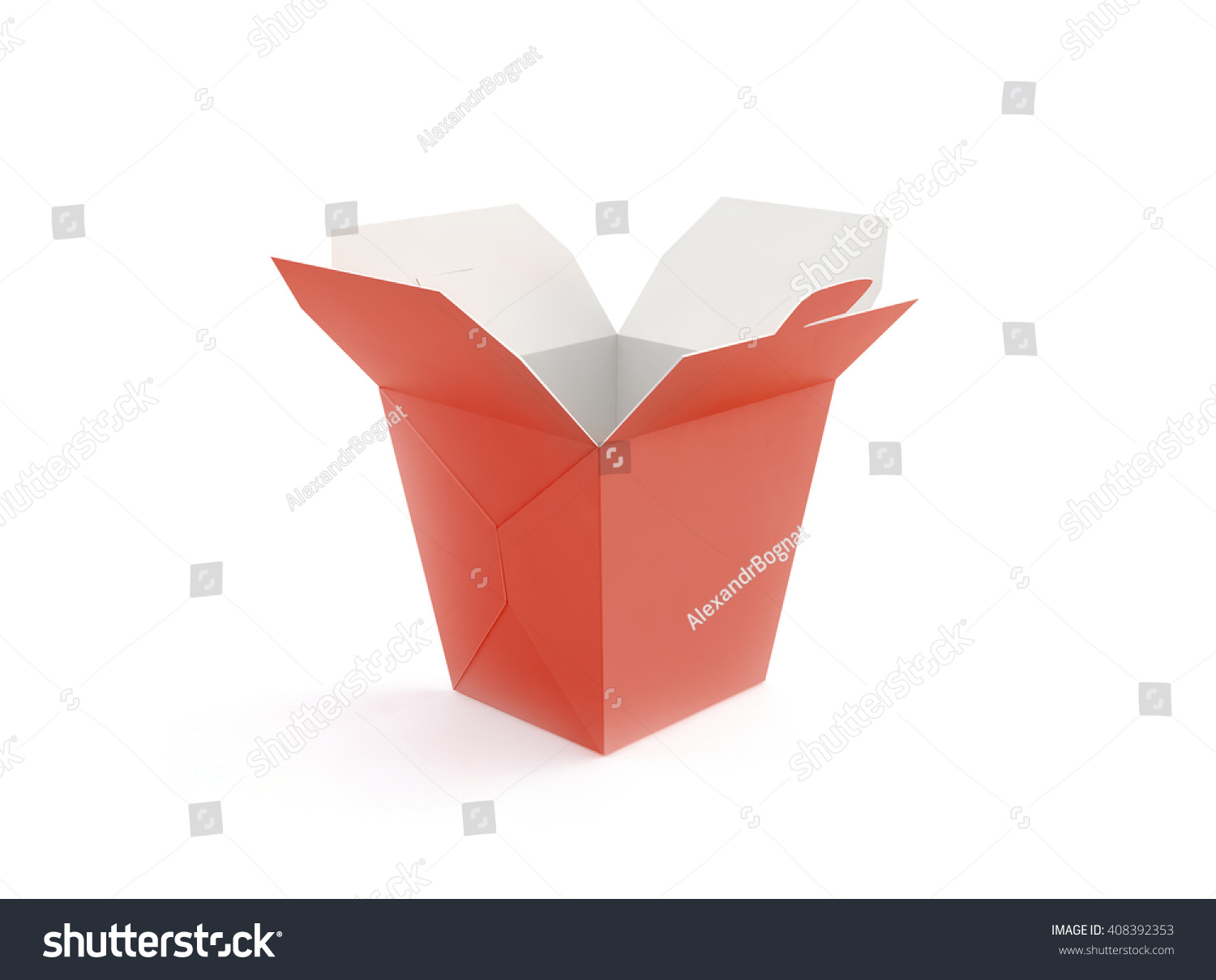 Download Opened Blank Fast Food Box Mockup Stock Illustration 408392353 - Shutterstock