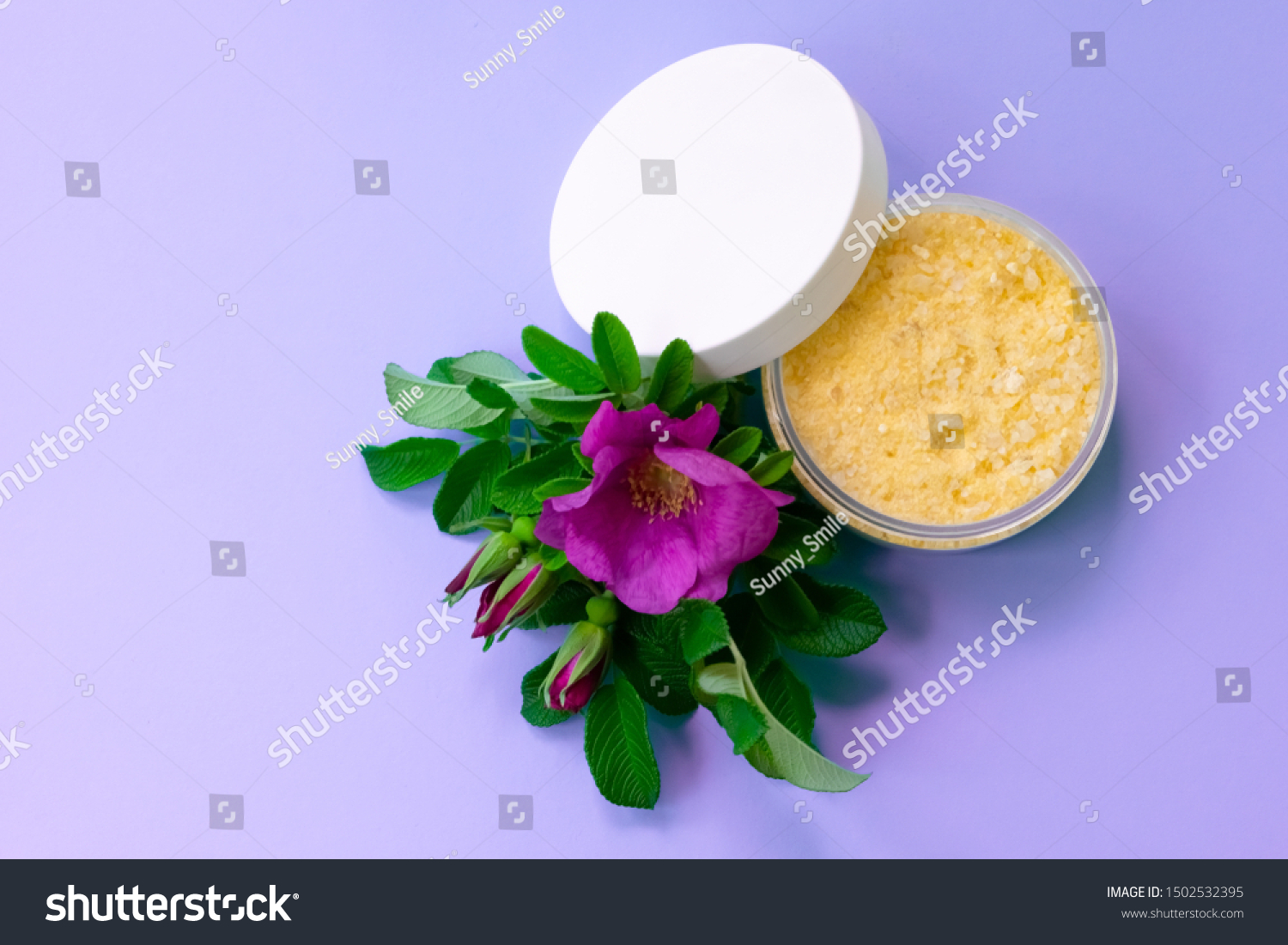 Download Opened Jar Pale Yellow Sea Salt Stock Photo Edit Now 1502532395 Yellowimages Mockups