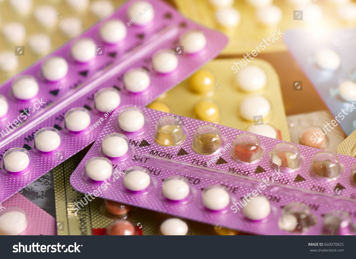 Oral Contraceptive Pill On Pharmacy Counter Stock Photo 660070825 ...