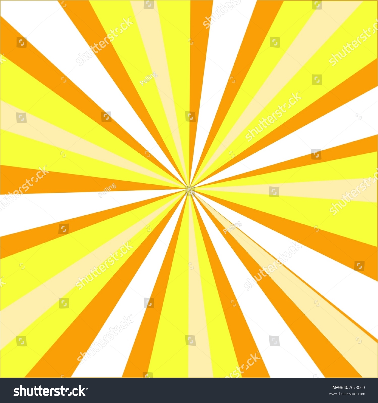 Orange Yellow Starburst Background Design Good Stock Photo 2673000