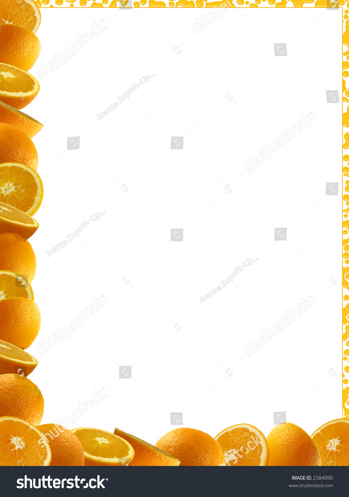 Orange Border Stock Photo 2584090 : Shutterstock