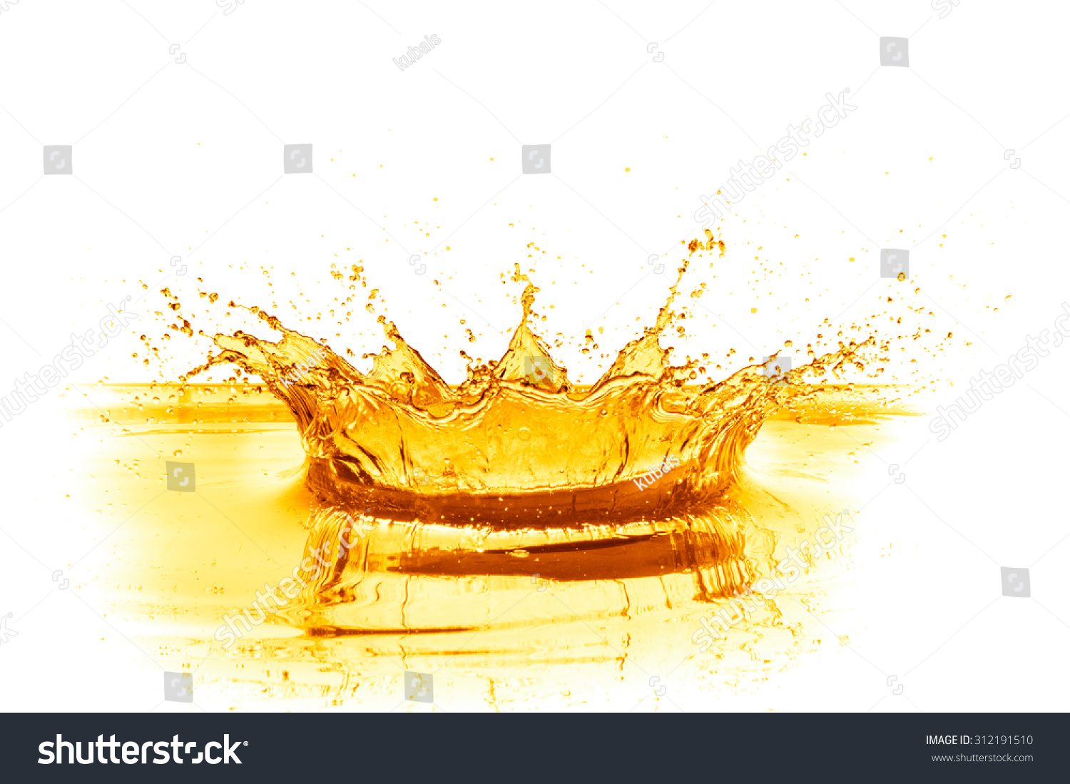 Orange Juice Splash Isolated On White Stock Photo 312191510 | Shutterstock