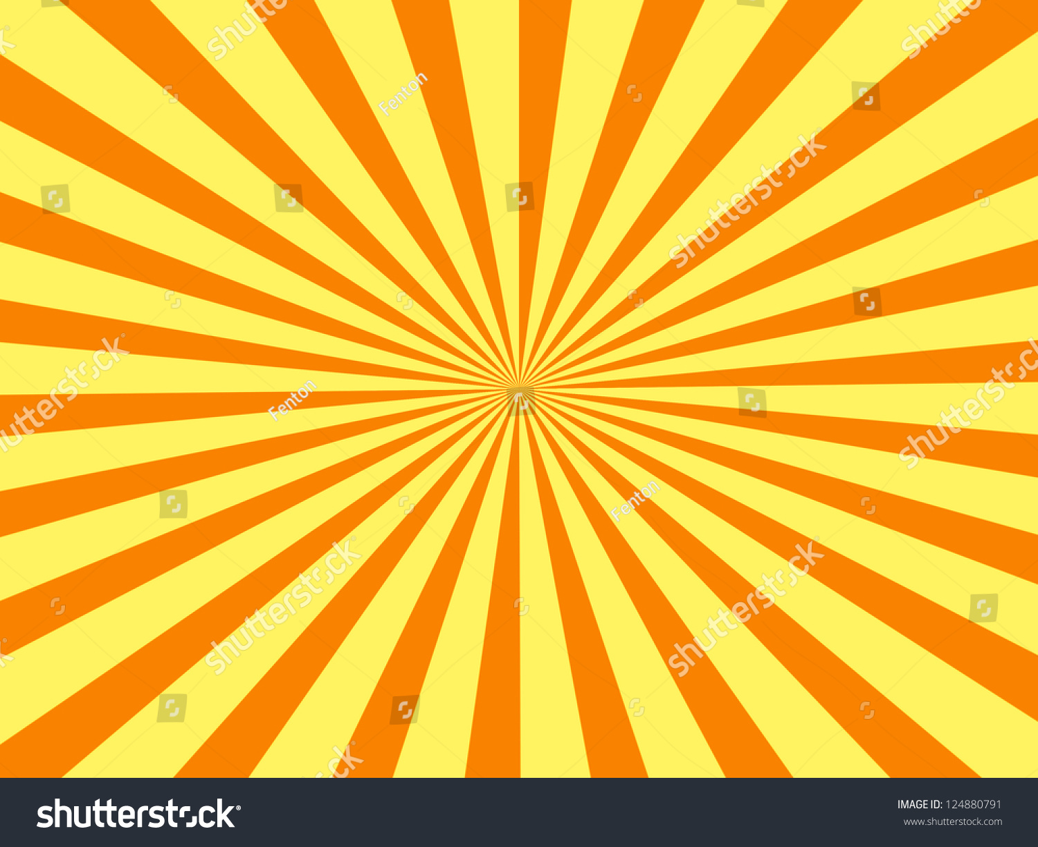 Orange Rays Stock Illustration 124880791 - Shutterstock