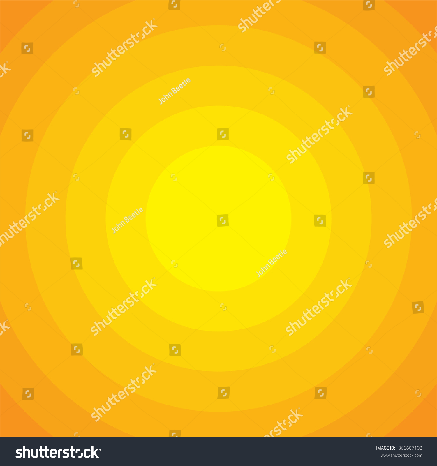 Orange Yellow Color Gradient Circle Background Stock Illustration