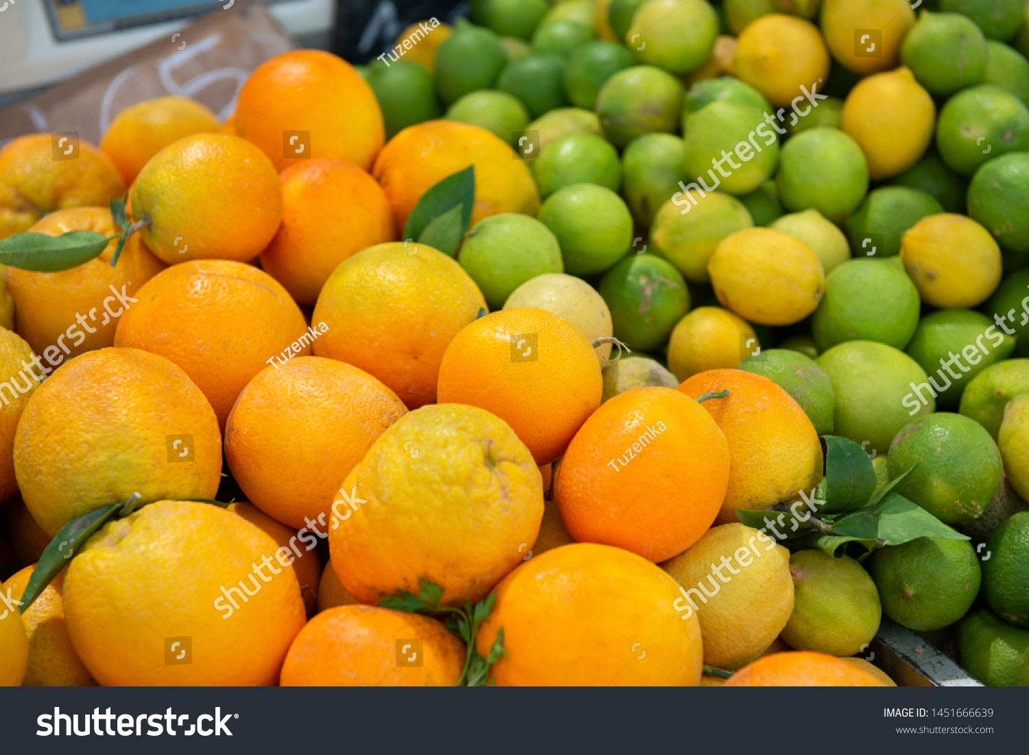 Oranges Lemons Limes Outdoor Market Ripe Stock Photo Edit Now