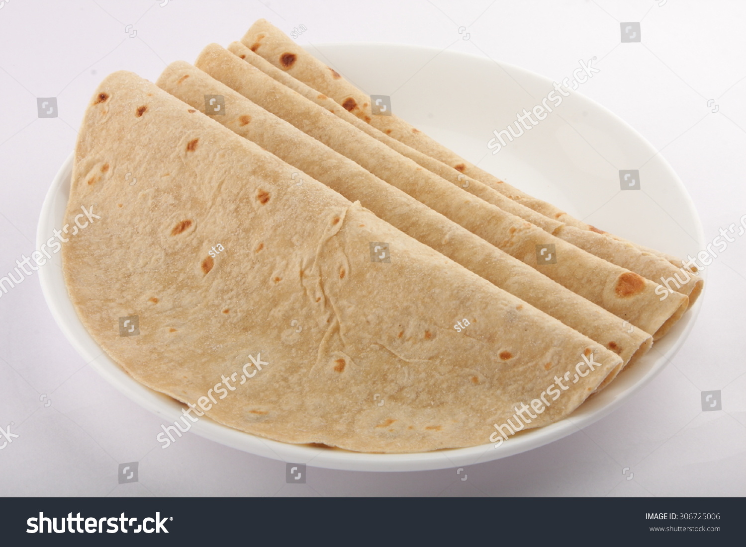 Organic Wheat Flour Chapati Stock Photo (Edit Now) 306725006 Organic Wheat Flour Chapati Stock Photo (Edit Now) 306725006