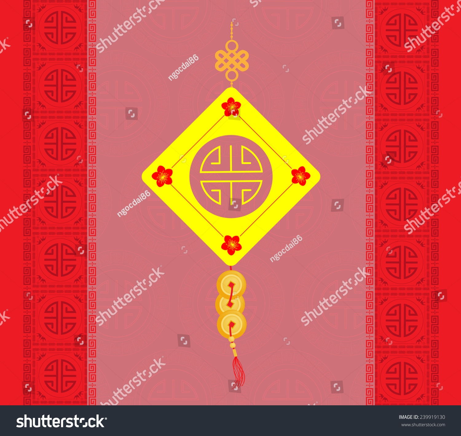 Oriental Chinese Background Stock Photo 239919130 : Shutterstock