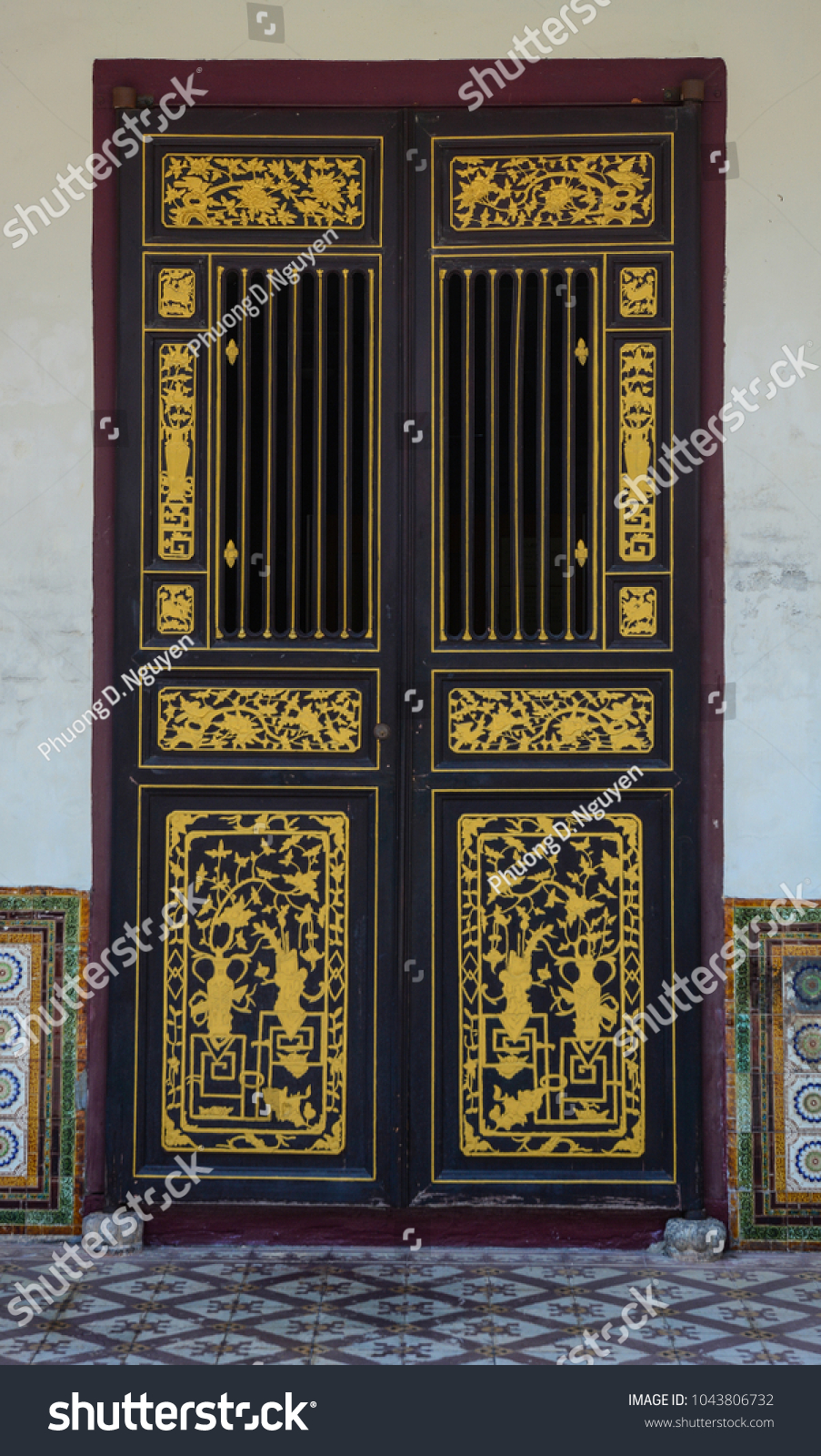 Oriental Wooden Door Old House George Stock Photo Edit Now 1043806732