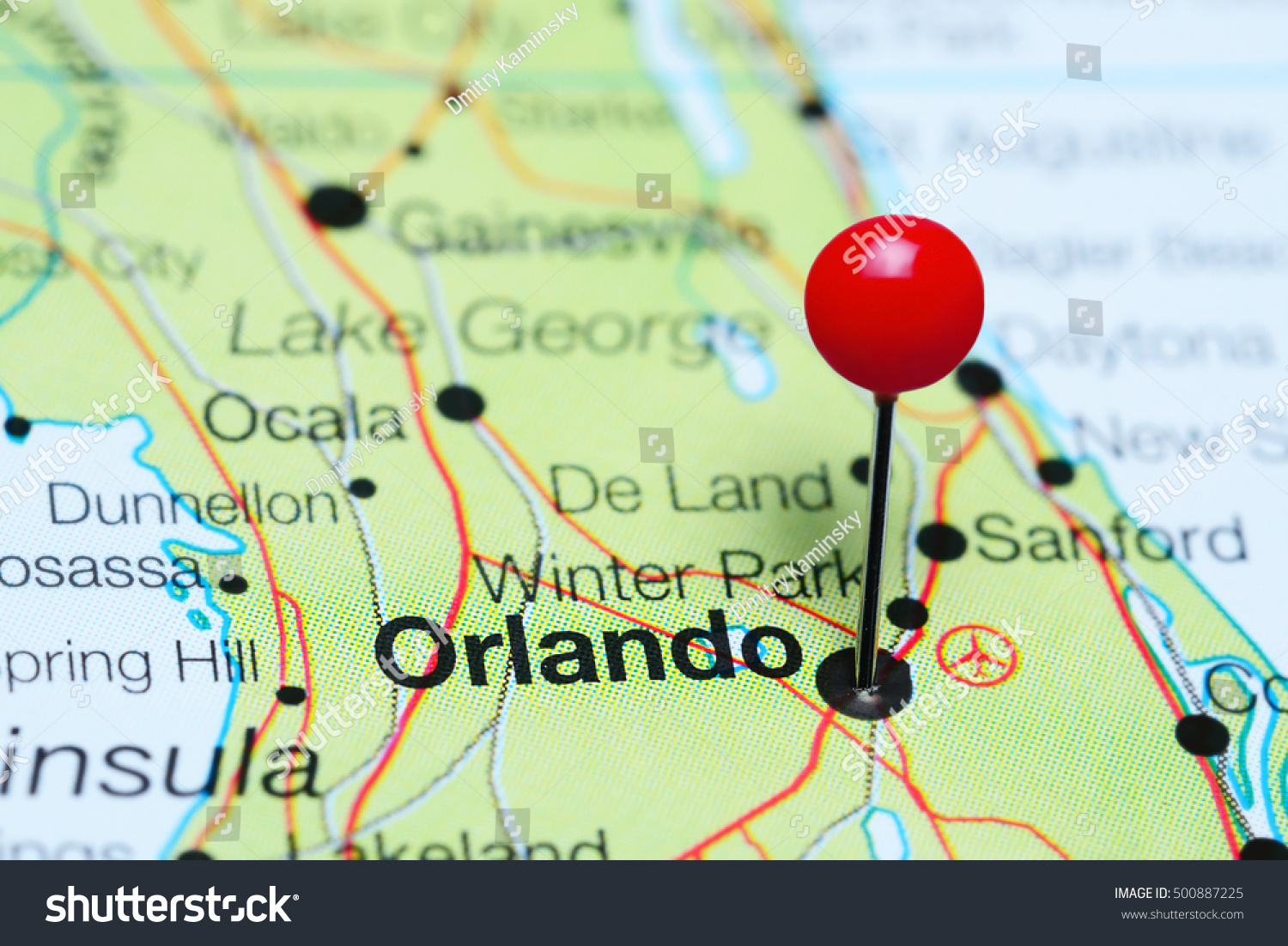 Orlando Florida Map Images Stock Photos Vectors Shutterstock