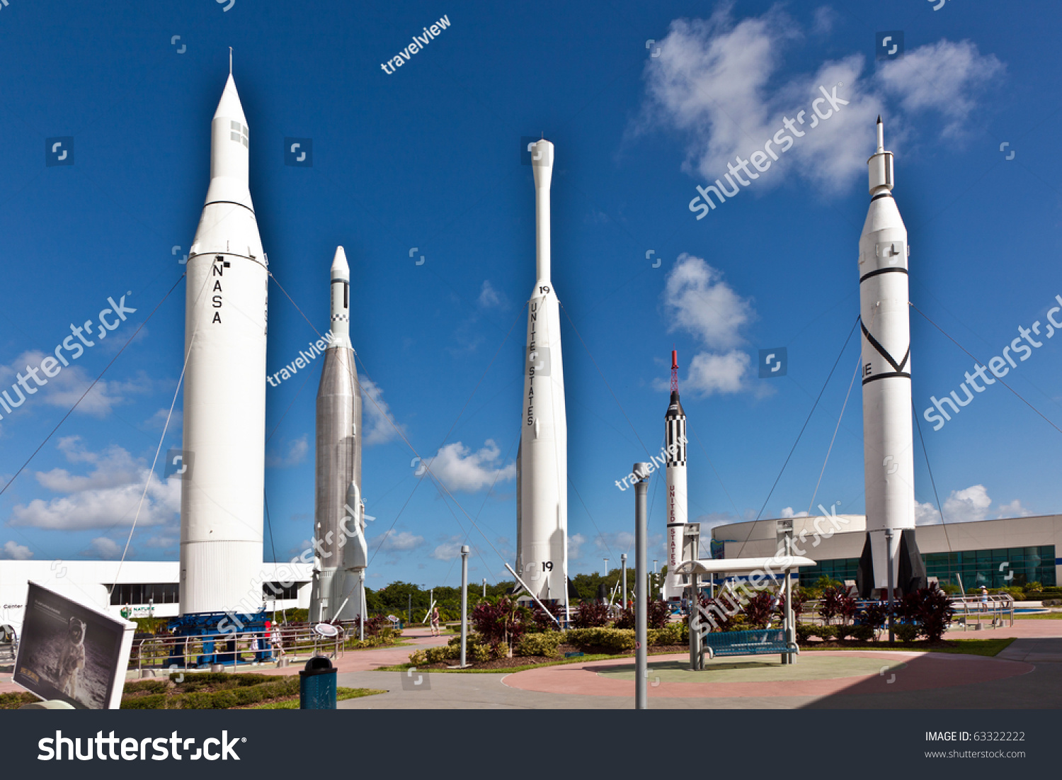 Orlando, Usa - July 25: The Rocket Garden At Kennedy Space Center ...