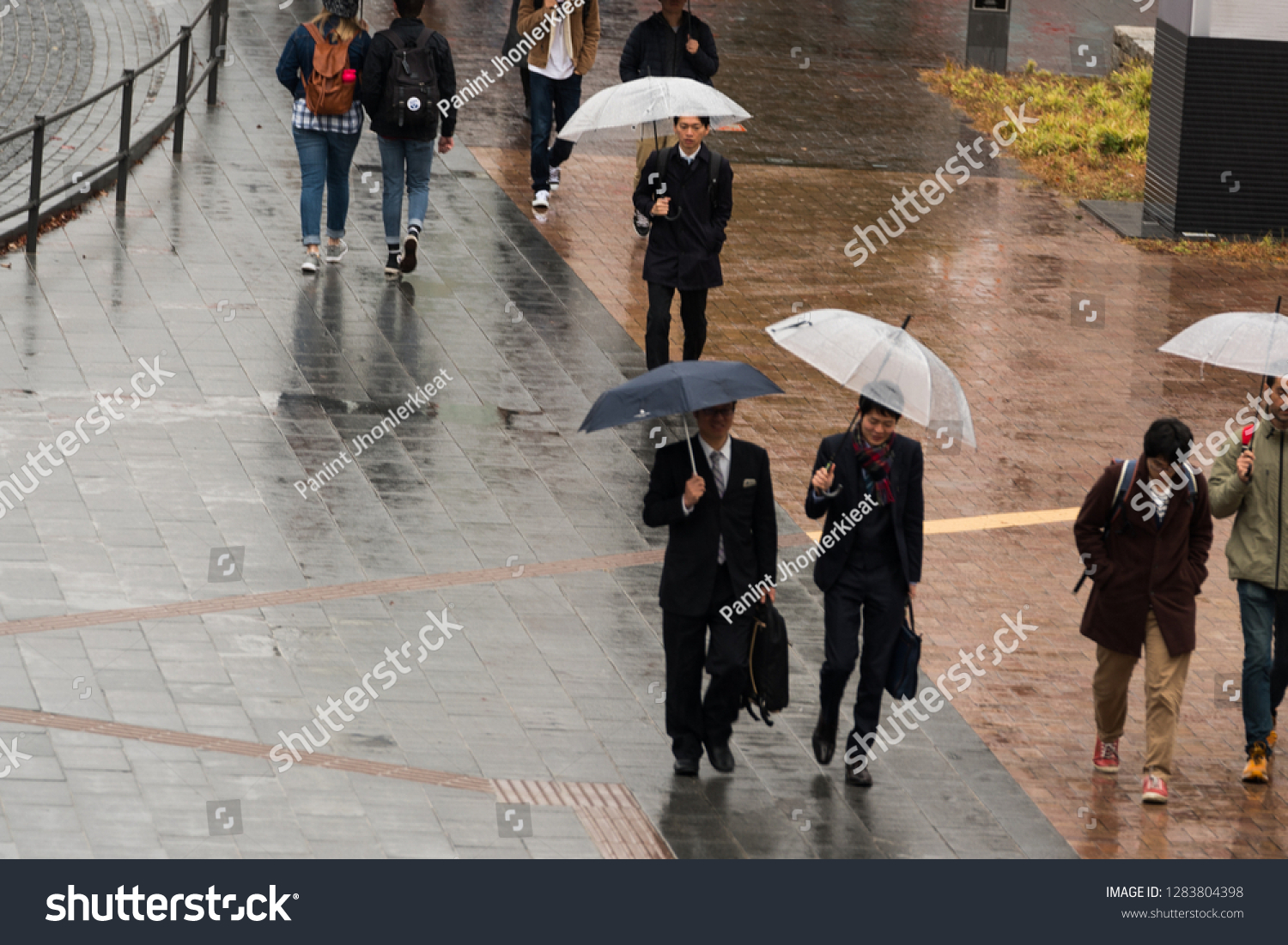 Osaka Japan December 2018 People Walking People Parks Outdoor