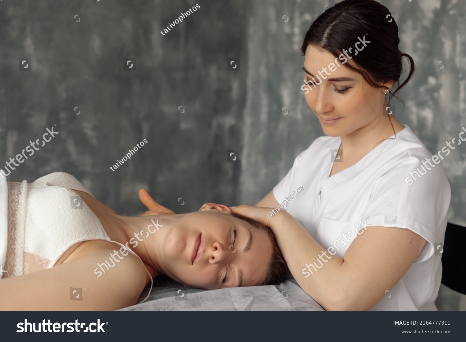 Osteopath Medical Cabinet Massage Cervical Vertebrae Stock Photo Shutterstock