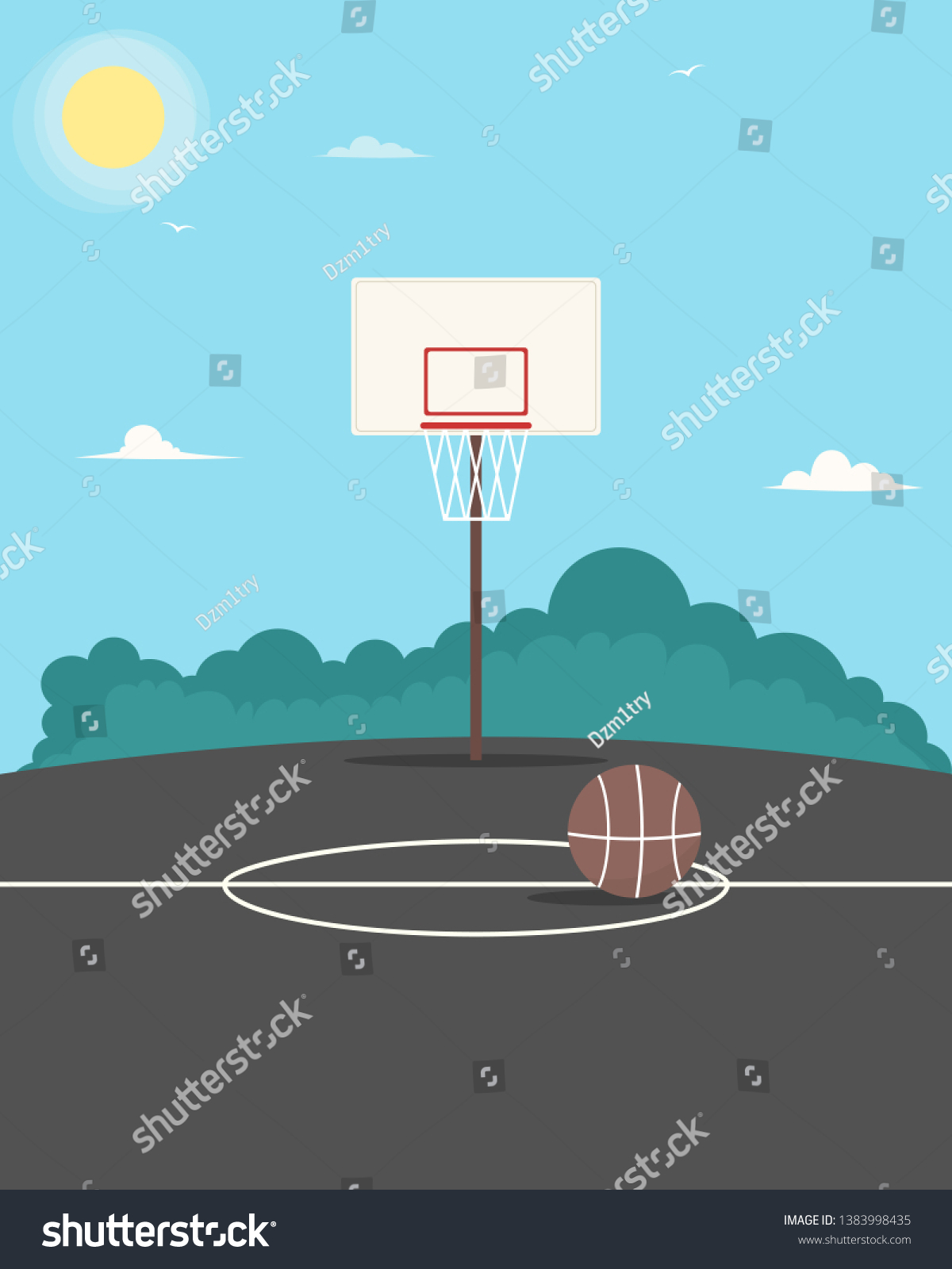 32+ Basketball Court Clipart Images Pics