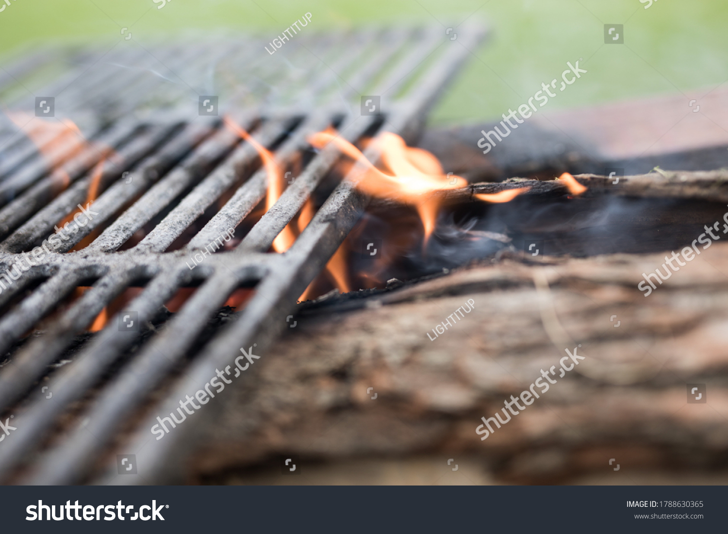 Outdoor Bbq Grill Fire Pit Hot Stock Photo 1788630365 | Shutterstock