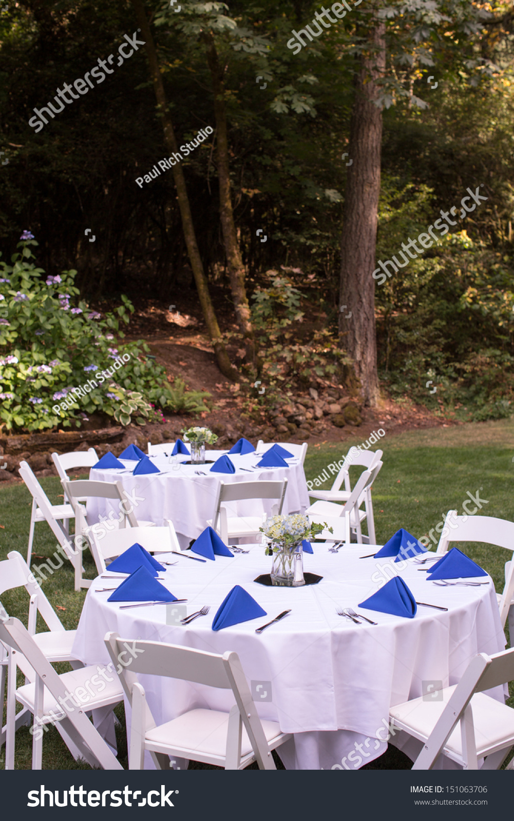 Outdoor Wedding Reception Dinner Stock Photo Edit Now 151063706