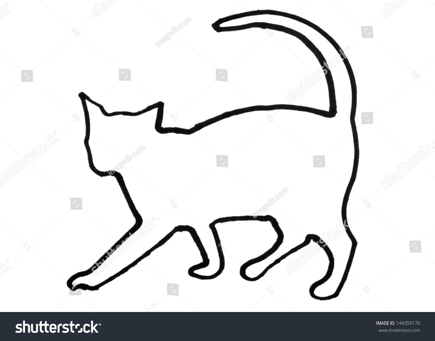 1,339 Cat outline Stock Photos, Images & Photography | Shutterstock