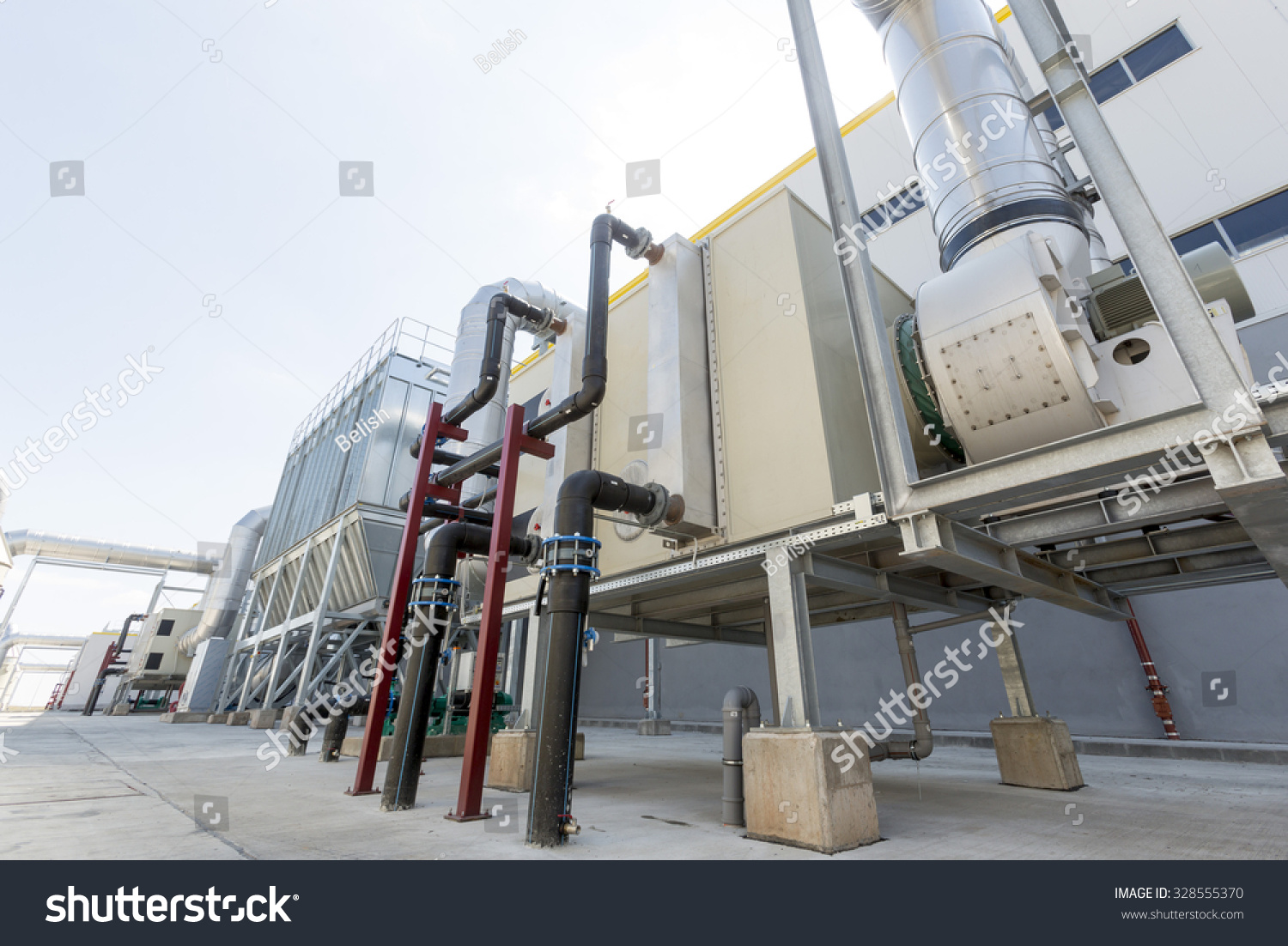 Outside Waste Management Facility Treatment Disposal Stock Photo (Edit