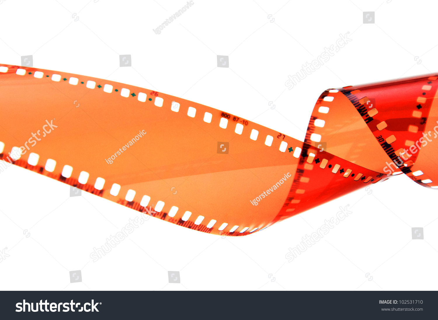 Overexposed Old Camera Film Strip Over Stock Photo 102531710 - Shutterstock