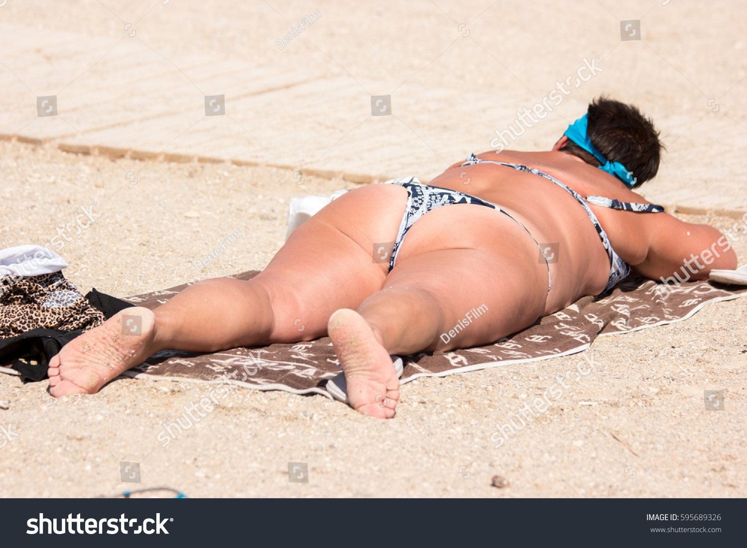 fat lady in swimming suit