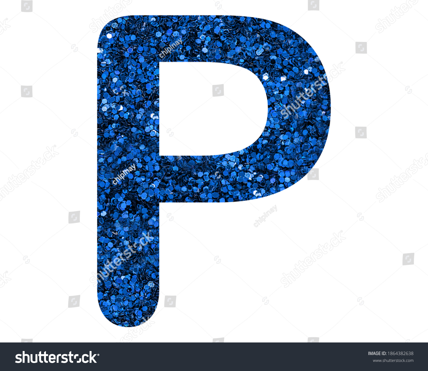 P Letter Logo Alphabet Navy Blue Stock Illustration 1864382638 ...