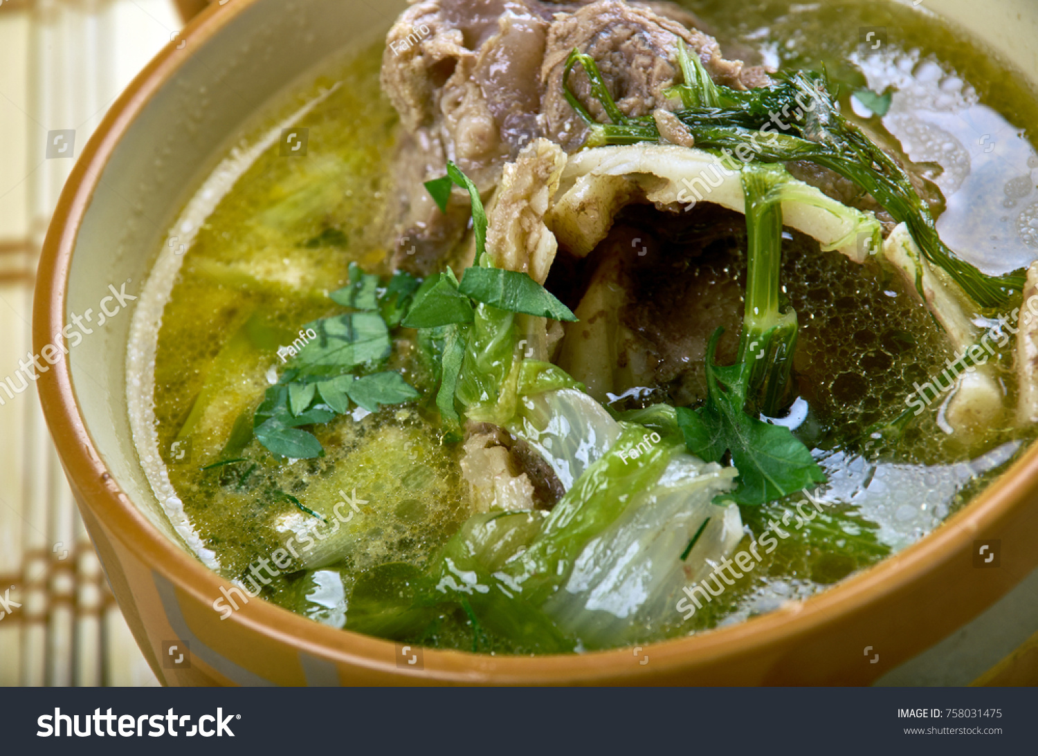 Khash Dish Boiled Cow Traditional Dish Stock Photo Edit Now