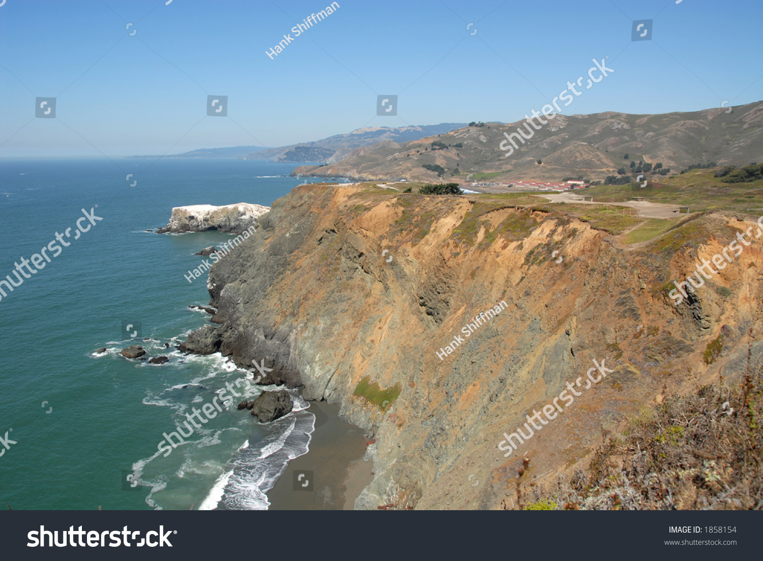 Pacific Coast Cliffs From Point Bonita, Marin Headlands, California ...