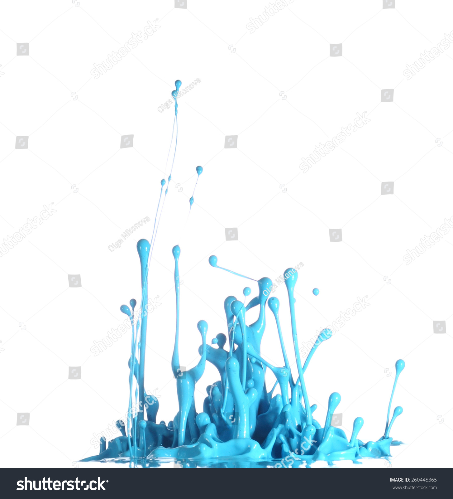 Paint Splash Isolated White Background Stock Photo 260445365 | Shutterstock