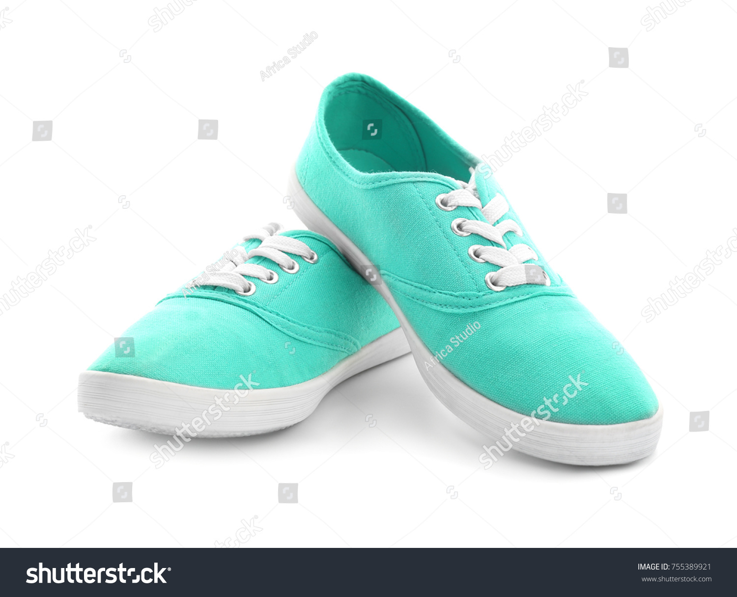 teal colored tennis shoes