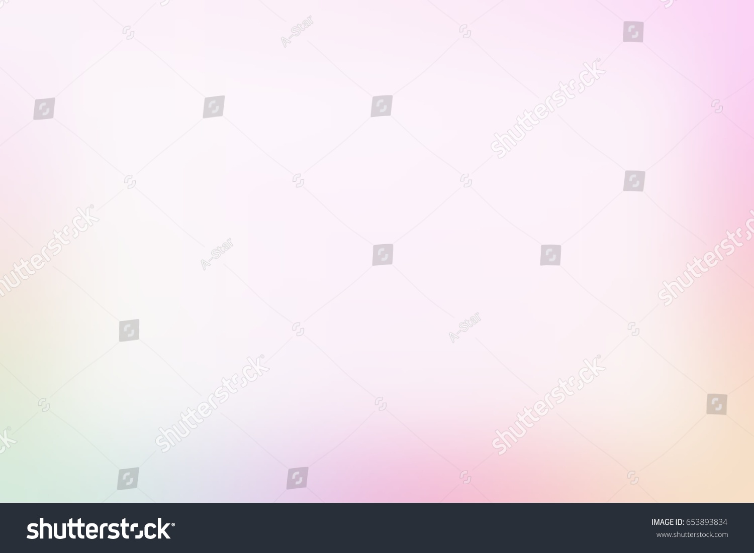 Pale Rainbow Blurred Background Matte Frame Stock Illustration 