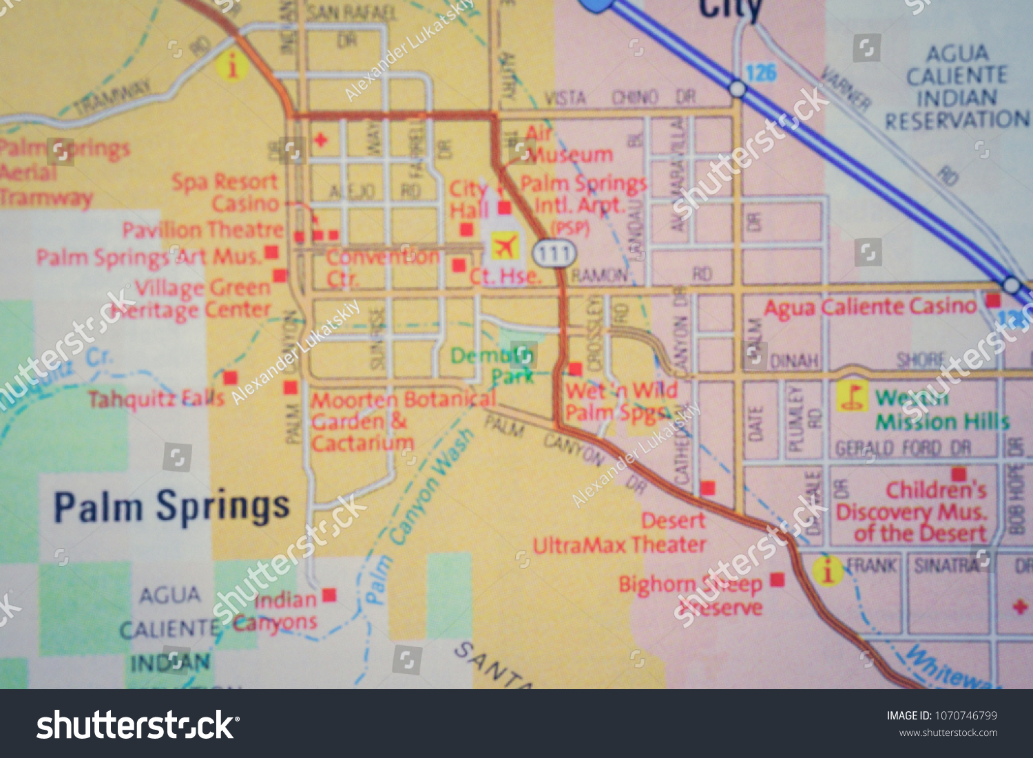 palm springs on the map Palm Springs City On Usa Map Stock Photo Edit Now 1070746799 palm springs on the map