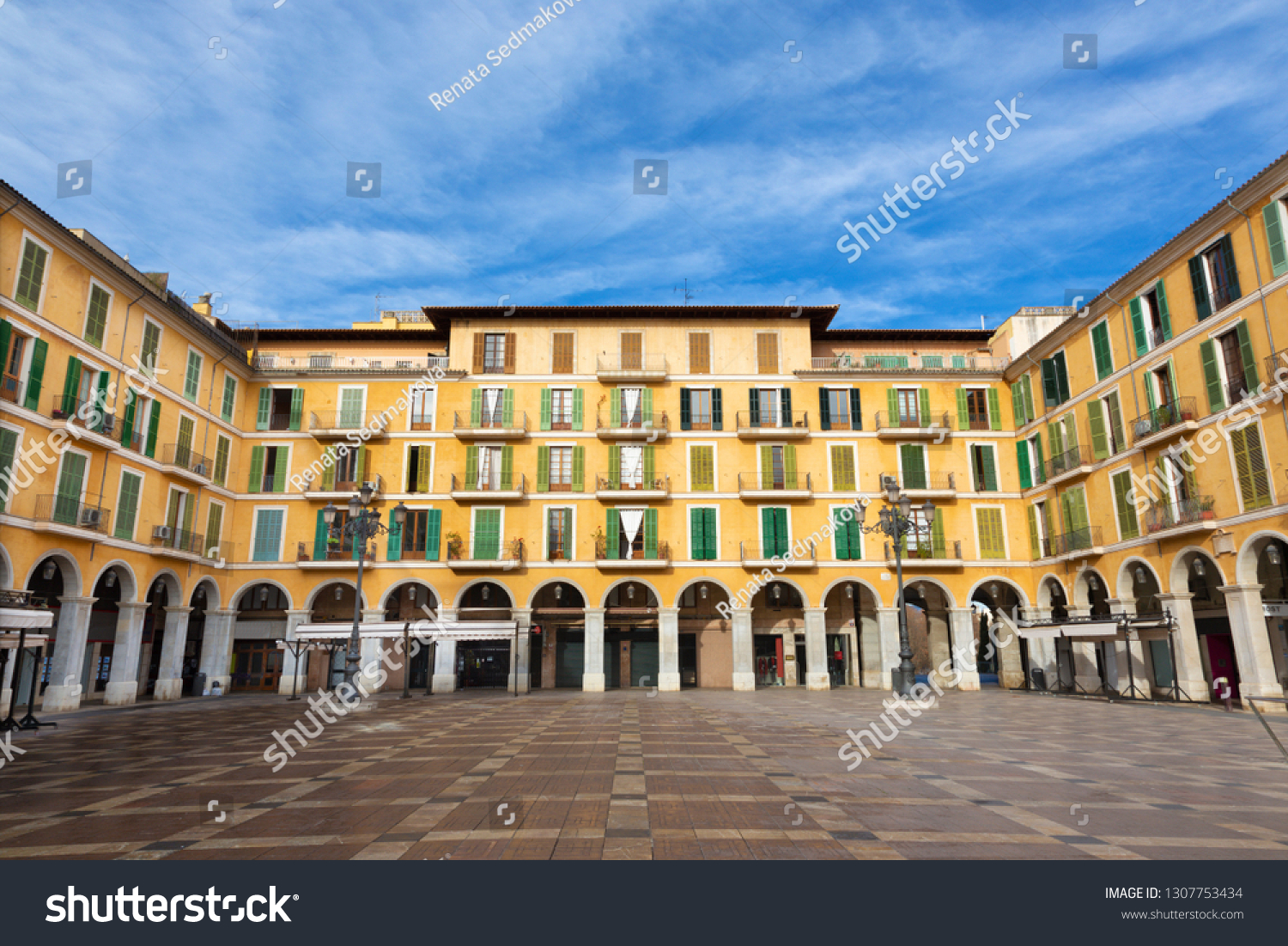 Palma De Mallorca Plaza Mayor Square Stock Photo Edit Now 1307753434