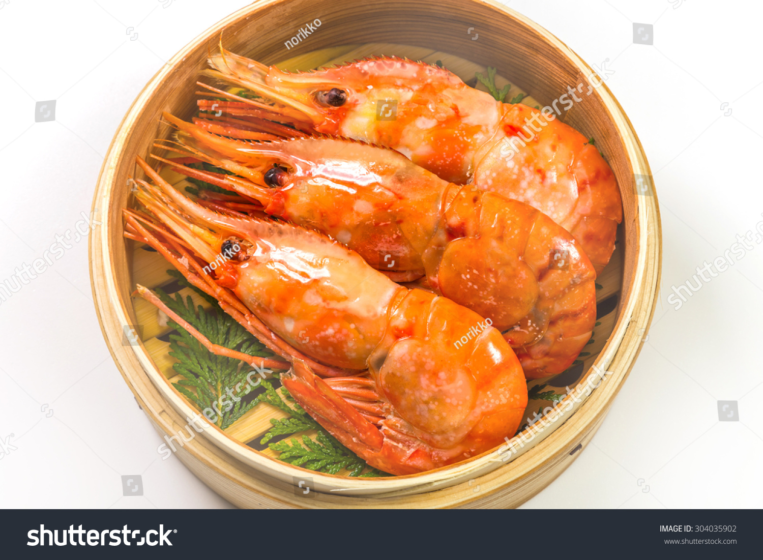 Pandalus Nipponensis Steaming Dish Prawn Stock Photo Edit Now