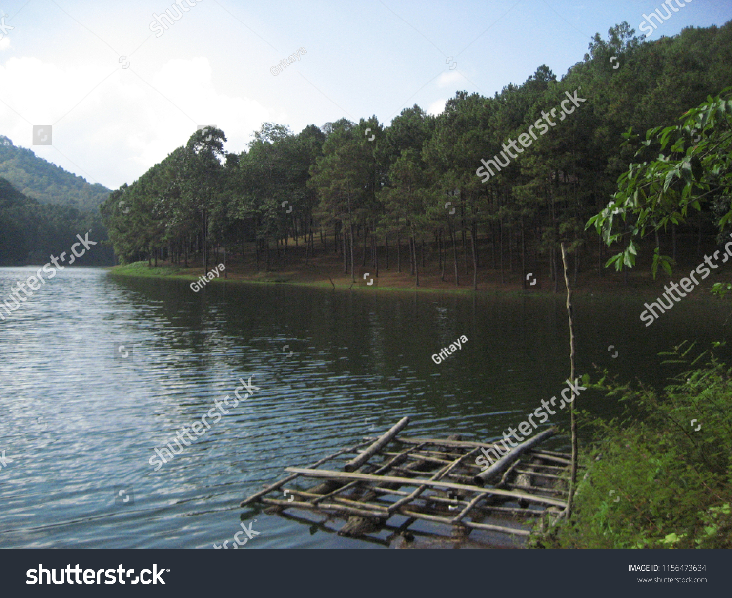 Pang Ung Beautiful Places World Could Nature Stock Image 1156473634
