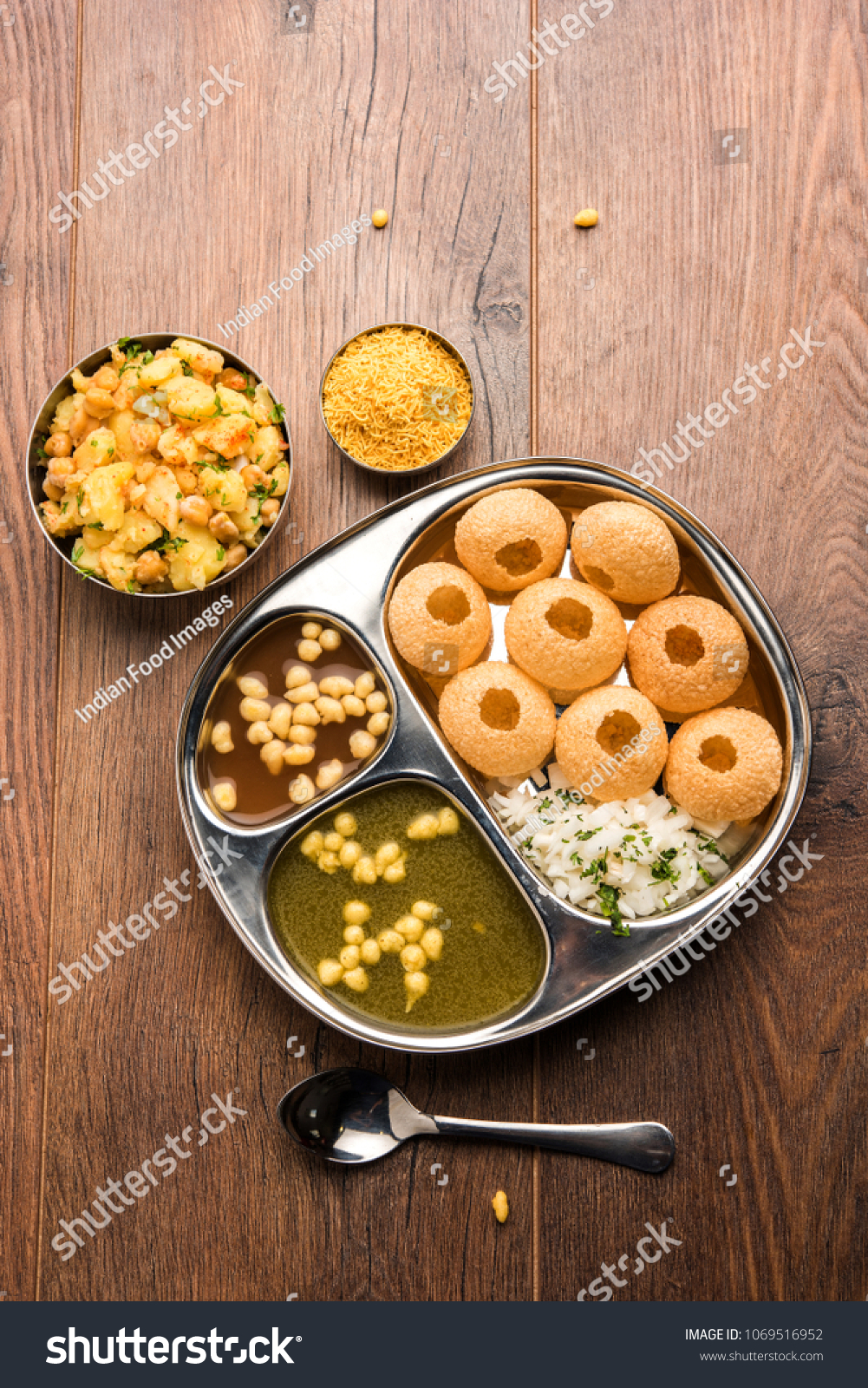 Pani Puri Golgappa Popular Indian Chat Stock Photo Edit Now