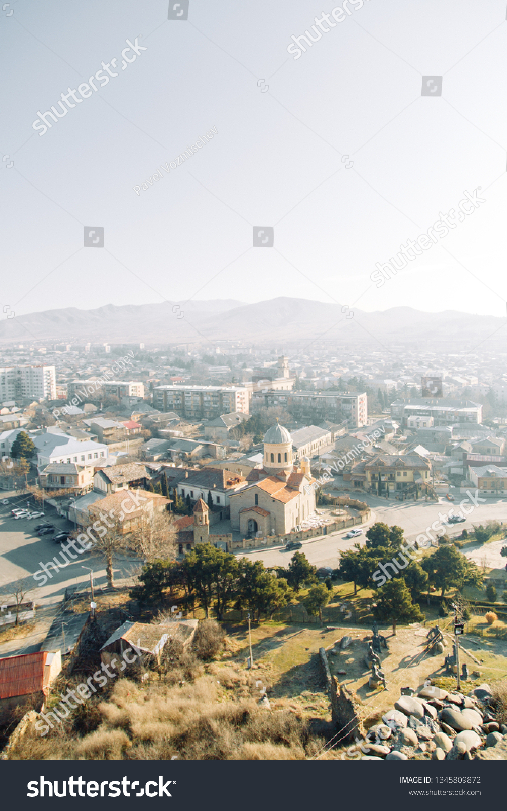 Panoramas Most Beautiful Places Georgia Jvari Stock Photo Edit Now 1345809872