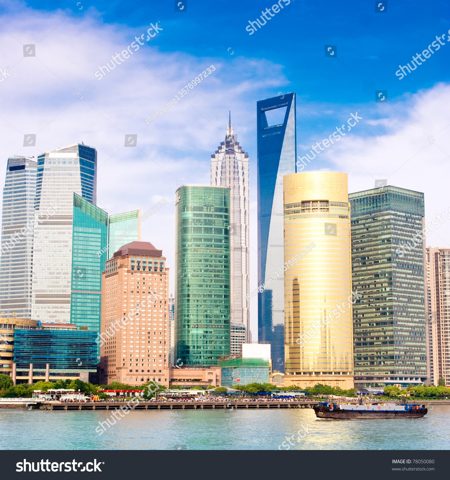 Panoramic Picture Lujiazui Financial Center Shanghai Stock Photo ...