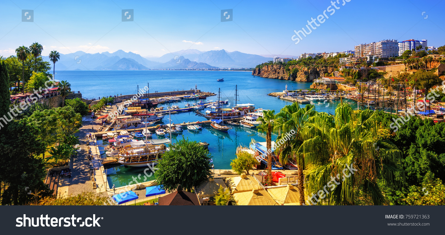 Taurus Mountains Images Stock Photos Vectors Shutterstock Stock Photo Panoramic View Of Antalya Old Town Port Taurus Mountains And Mediterrranean Sea Turkey 759721363