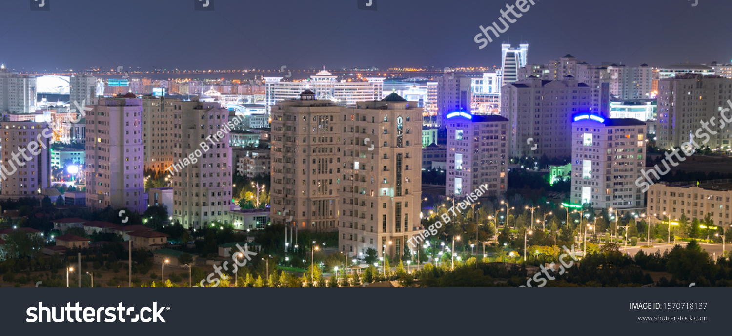 Panoramic View Ashgabat Capital Turkmenistan Central Stock Photo ...