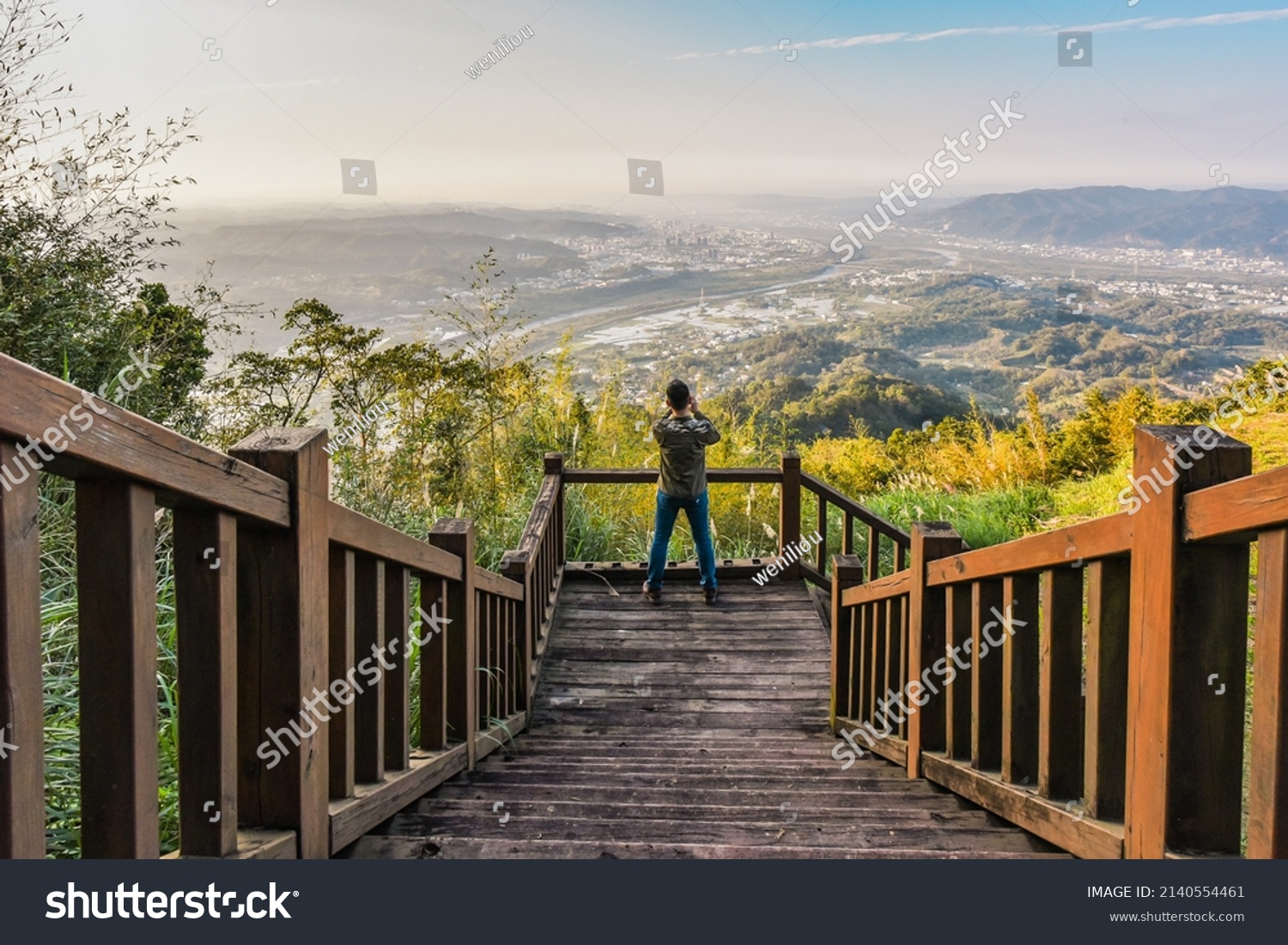 Panoramic View Hsinchu Plain Chutung Chupei Stock Photo 2140554461