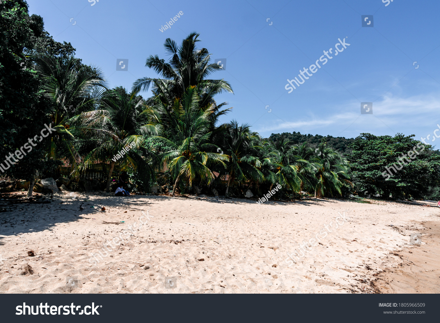 Pantai Pasir Panjang Long Sand Beach Stock Photo Edit Now 1805966509