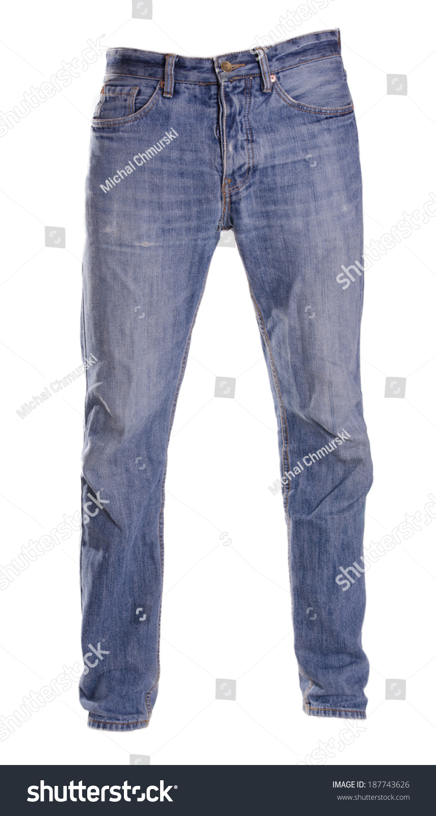 Pants Isolated On White, Ghost Fashion Style Of Photography, Blue Jeans ...