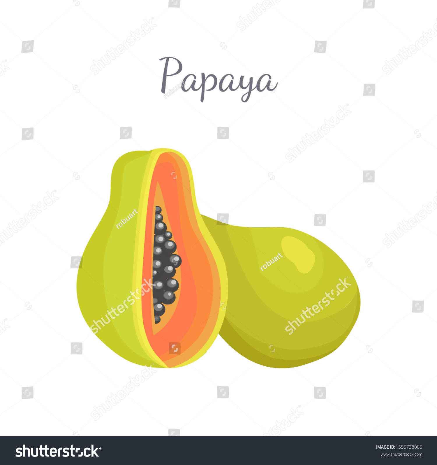 Papaya cartoon