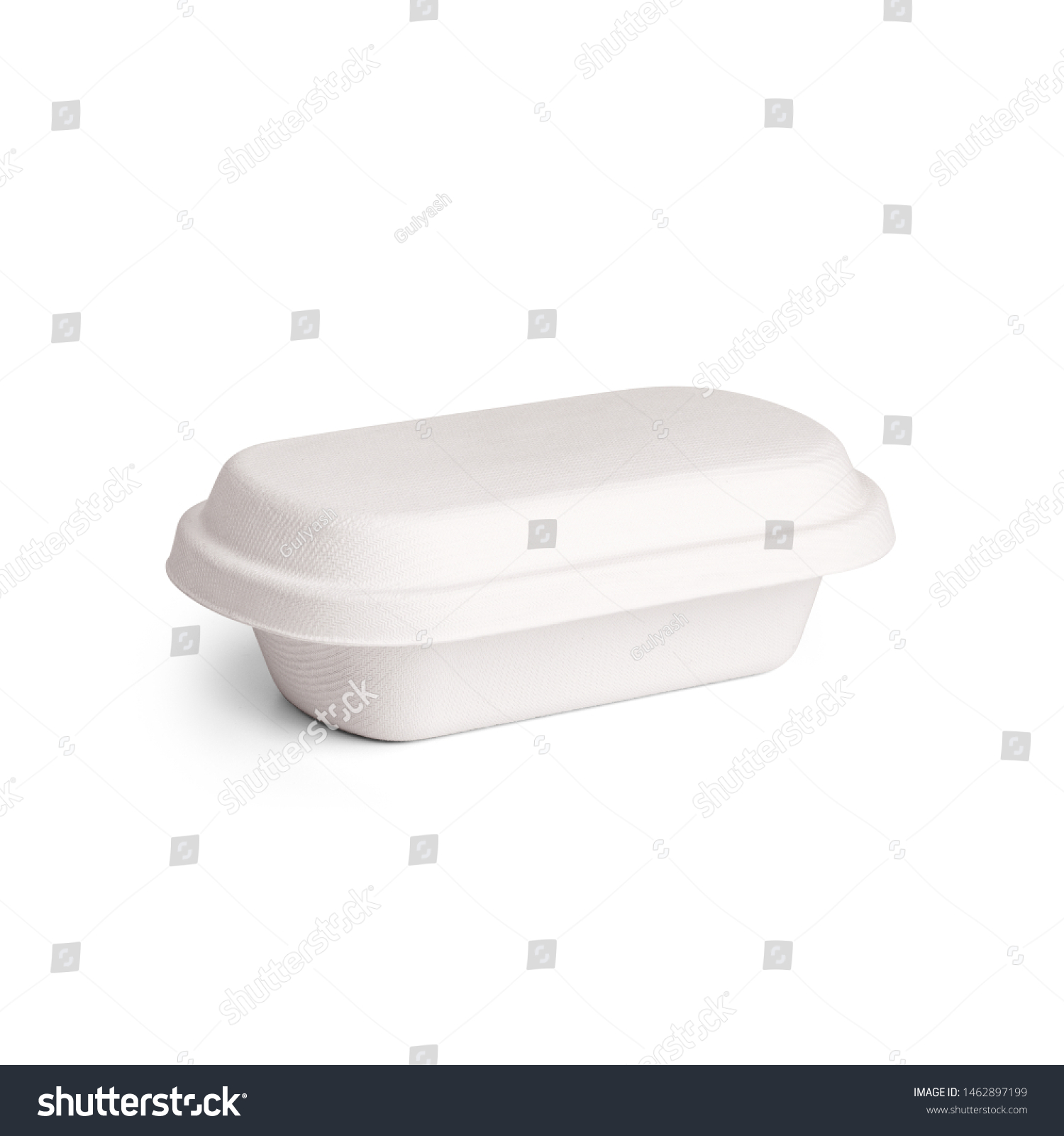 Download Paper Lunch Box Food Container Isolated Stock Photo Edit Now 1462897199