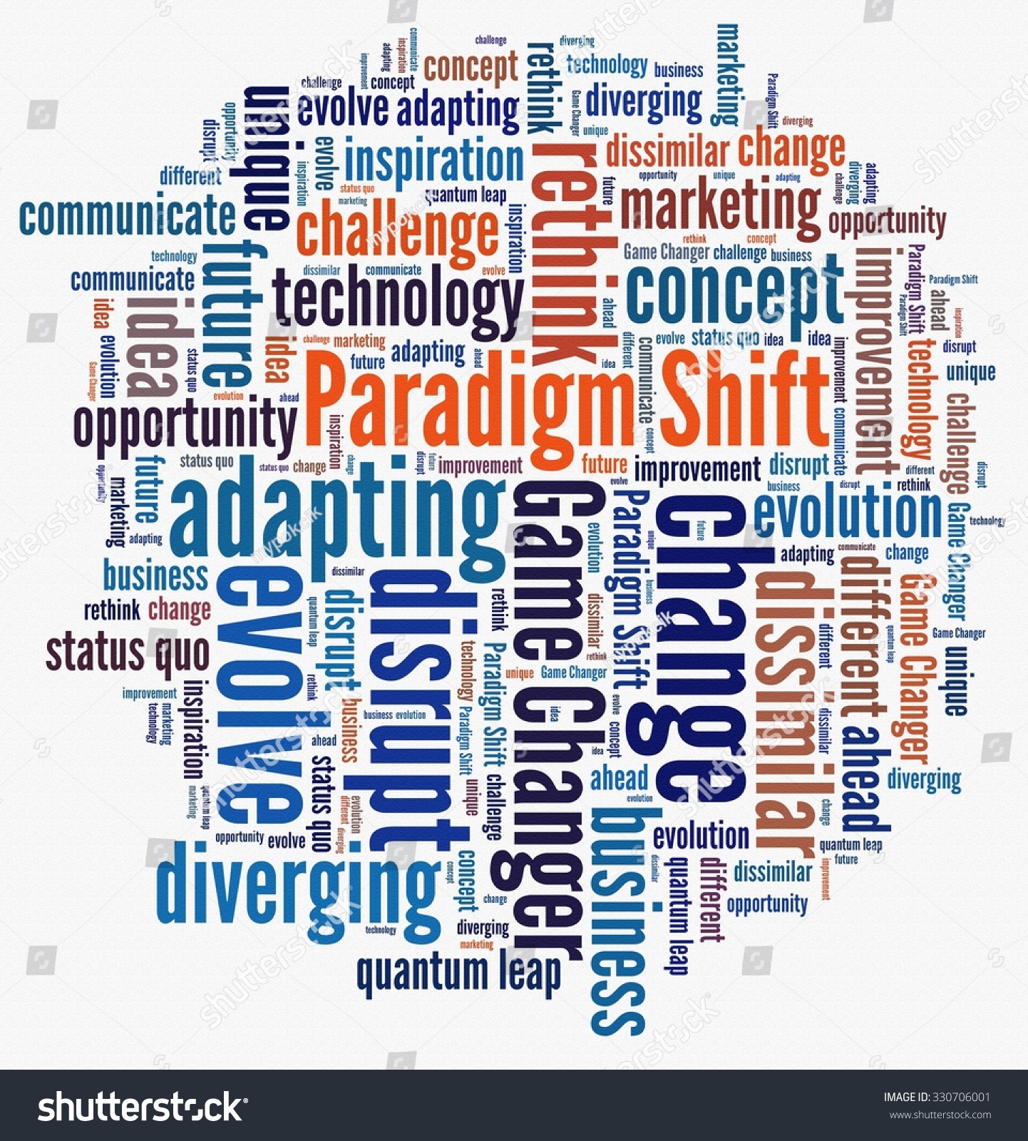 Paradigm Shift Word Collage Stock Illustration 330706001 | Shutterstock