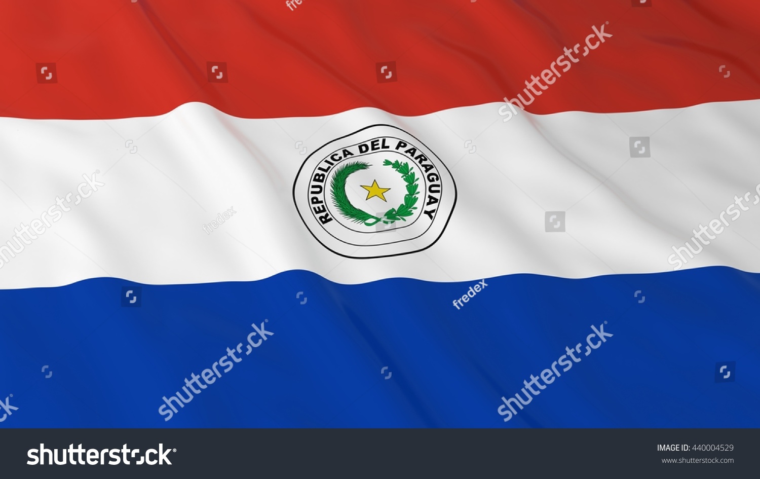 Paraguayan Flag Hd Background Flag Paraguay Stock Illustration 440004529